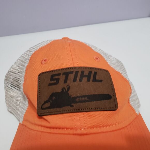 Stihl Orange/Mesh Men's Adjustable Cap Hat like new Make Offer! - Picture 10 of 10